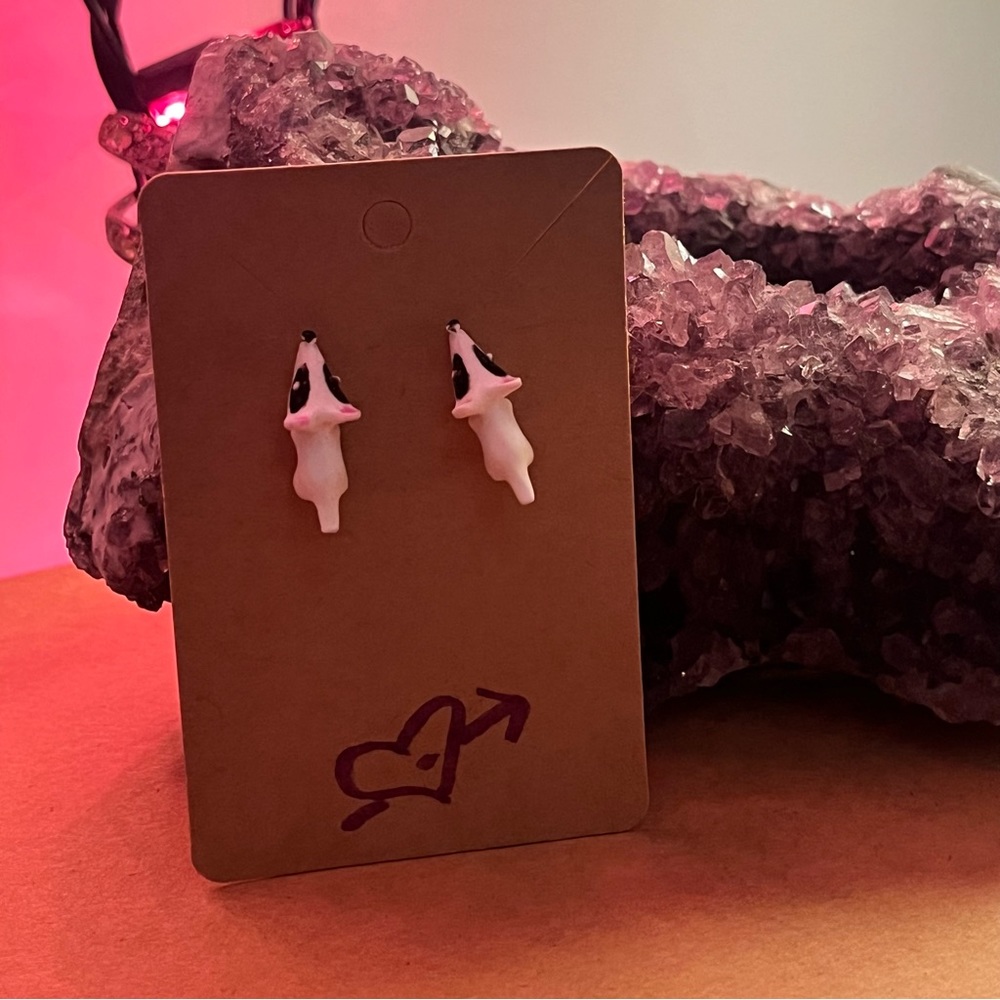Dog earrings